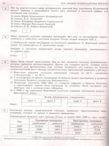 ОГЭ 2025 История. 10 вариантов