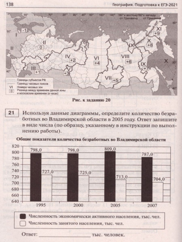 География. Подготовка к ЕГЭ-2021. 15 тренировочных вариантов по демоверсии 2021 года
