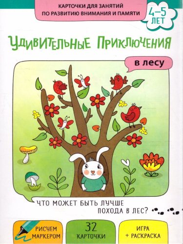 Удивительные приключения в лесу. Комплект Развитие воображения и речи 2-4 года