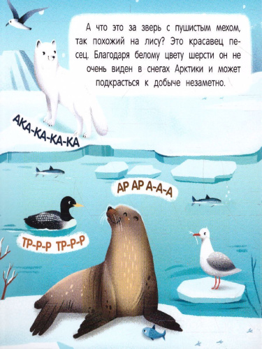В холодных краях: книжка-гармошки /Первые звуки
