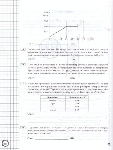 ВПР Физика 7 класс. Тренажер. ФГОС