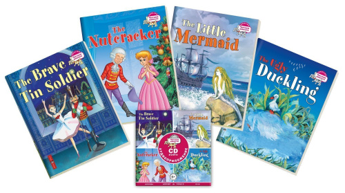 Читаем вместе. Сборник сказок Уровень 3. CD+4 книги