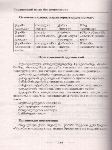 Грузинский язык без репетитора. Самоучитель грузинского языка