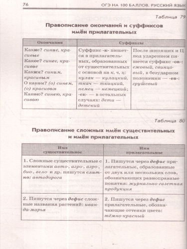 ОГЭ Русский язык. ОГЭ на 100 баллов. Справочник: Теория и практика