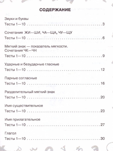 Русский язык 2 класс. Мини-тесты на все темы и орфограммы