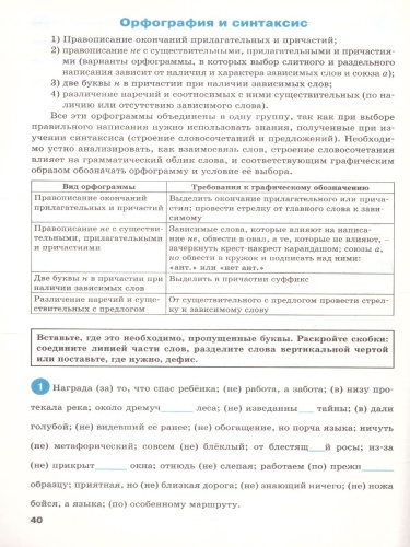 Тренажёр по Русскому языку 9 класс. Орфография. ФГОС