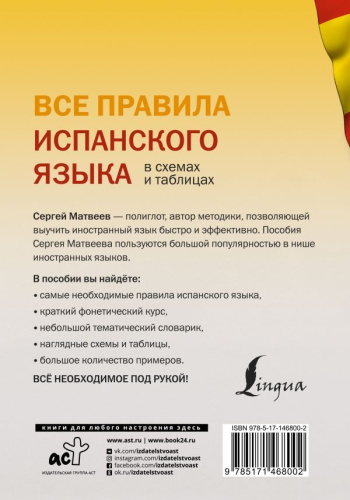 Все правила испанского языка в схемах и таблицах. Наглядный самоучитель