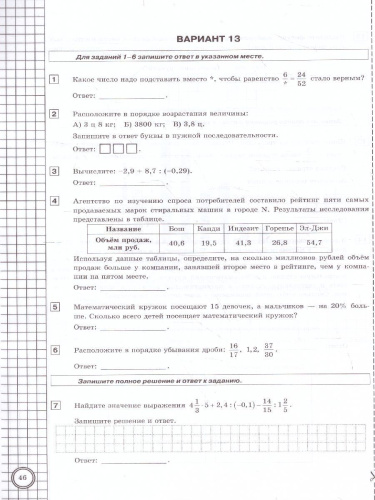 ВПР Математика 6 класс. Практикум по выполнению типовых заданий. ФГОС