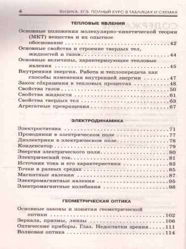 Физика ЕГЭ 10-11 классы. Полный курс в таблицах и схемах для подготовки к ЕГЭ
