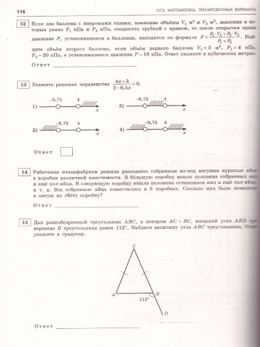 ОГЭ-2025 Математика. Тренировочные варианты. 30 вариантов