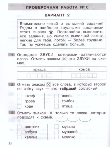 Подготовка к ВПР по Русскому языку 1 класс