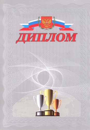 Диплом. А4 (с серебрянным теснением) + CD шаблон