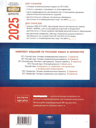 ОГЭ 2025 Русский язык. 12 вариантов
