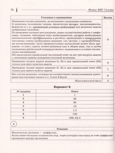 ВПР Физика 7 класс. 10 тренировочных вариантов