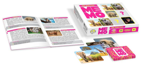 Игра настольная МЕМО "Мир животных"