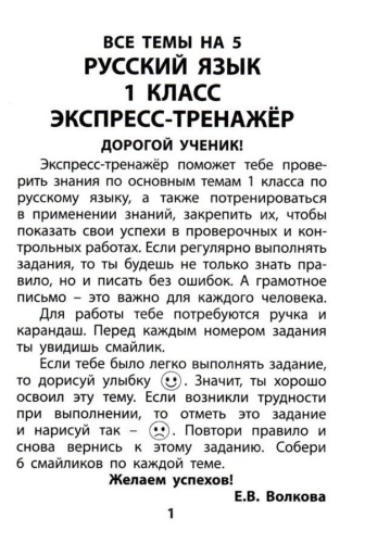 Русский язык 2 класс. Экспресс-тренажер