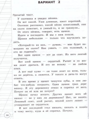 ВПР Литературное чтение 3 класс. Начальная школа. Итоговая аттестация. Типовые тестовые задания. ФГОС