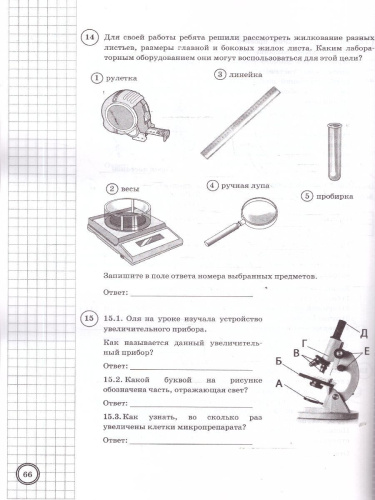 ВПР Биология 5 класс. 10 вариантов с ответами. ФГОС Новый