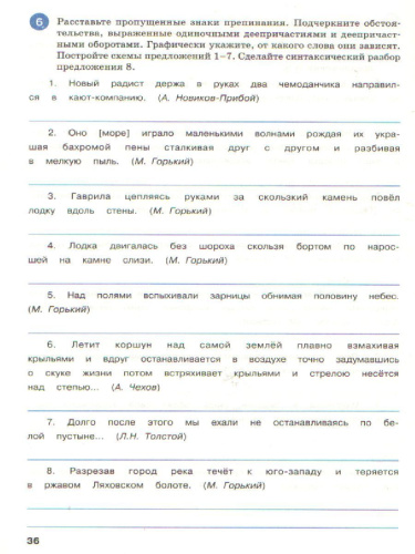 Тренажёр по русскому языку 7 класс Пунктуация