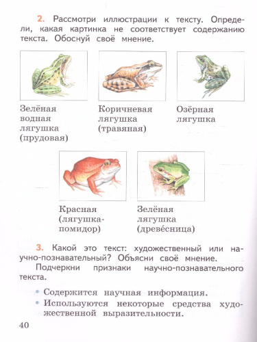 Литературное чтение 1 класс. Работа с текстом. УМК "Школа России"