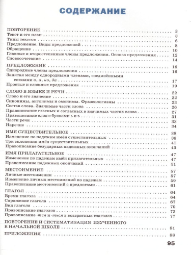 Тренажёр по Русскому языку 4 класс