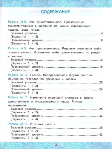 Русский язык 3 класс. Зачетные работы. Часть 2 (к новому ФПУ). ФГОС