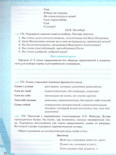 Русский язык 6 класс. Рабочая тетрадь. Часть 2. ФГОС