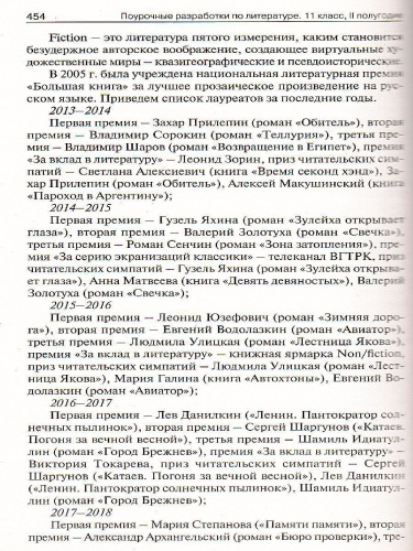 Литература 11 класс. 2-е полугодие