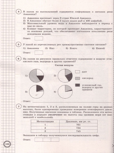 ВПР География 6 класс. Типовые задания. 25 вариантов. ФИОКО СТАТГРАД. ФГОС НОВЫЙ