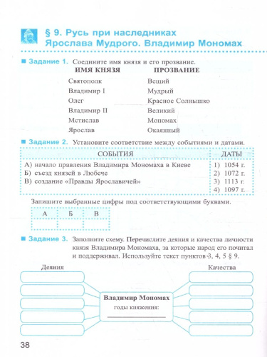 История России 6 класс. Рабочая тетрадь. Часть 1. ФГОС Новый