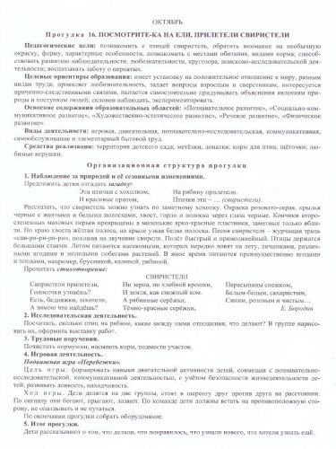 Сезонные прогулки "Осень". Карта-план для воспитателя. Старшая группа 5-6 лет: 64 карт "От рождения до школы"