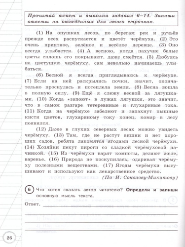 ВПР Русский язык за курс начальной школы ФИОКО ТЗ ФГОС