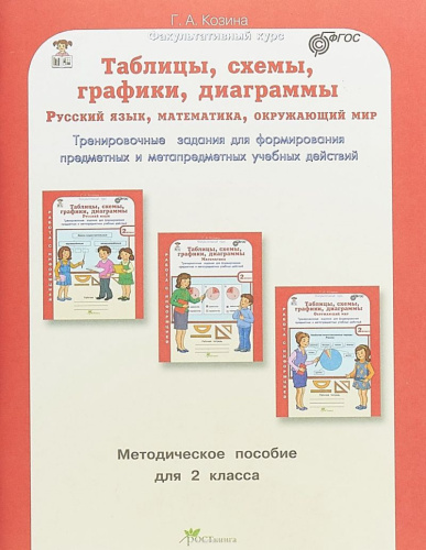 Таблицы, схемы, графики, диаграммы 2 класс. Методическое пособие Русский язык, Математика, Окружающий мир