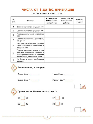 Математика 2 класс. Тематические проверочные работы