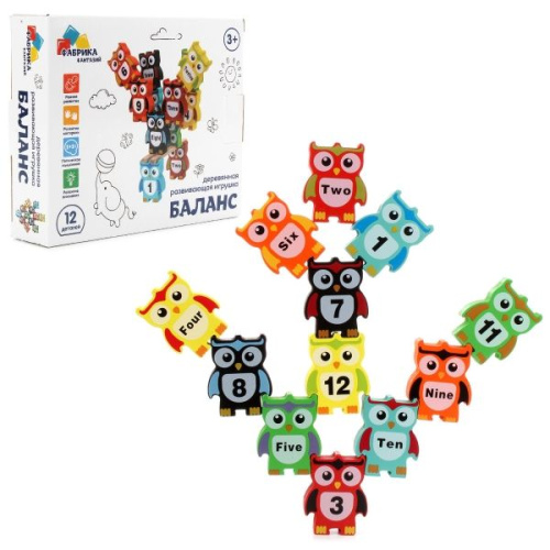 Деревянная игрушка Баланс Совята