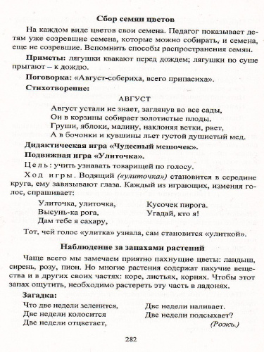 Организация деятельности детей на прогулке: старшая группа