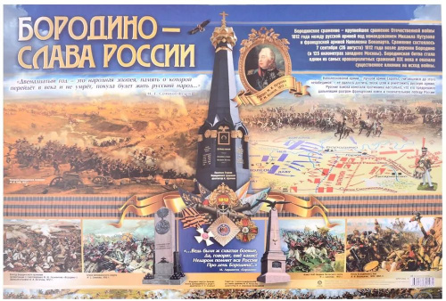 Плакат. Бородино - слава России. Формат А2