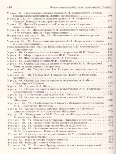 Русская Литература 10 класс. Поурочные разработки. Новое издание