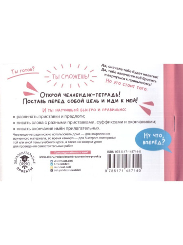 Русский язык 4 класс. Научусь писать без ошибок. Челлендж тетрадь