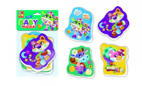 Мягкие пазлы Baby Puzzle Чудо ферма 4 картинки, 13 эл. (Я РАСТУ ТОЙЗ)