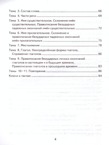 КИМ Русский язык 4 класс. Итоговая аттестация. ФГОС