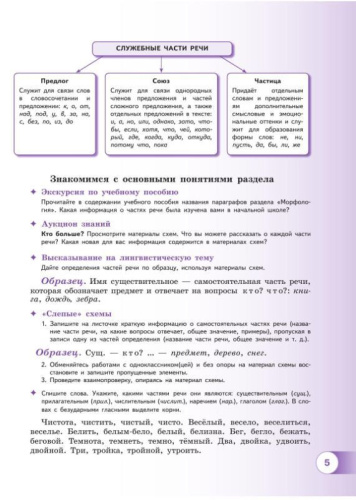 Русский язык 5 класс. Учебное пособие в 2-х частях. Часть 2. Учебное пособие