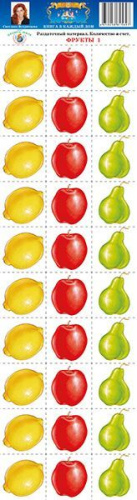 Раздаточный материал "Фрукты-1"