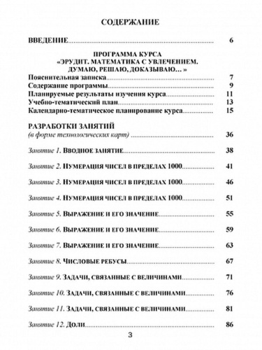Эрудит. Математика с увлечением 3 класс. Программа внеурочной деятельности