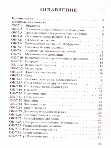 Физика 7 класс. Опорные конспекты и разноуровневые задания