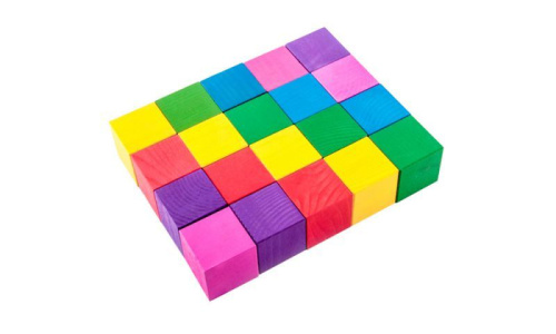 Кубики Цветные 20 шт.