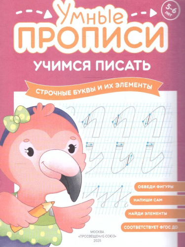 Учимся писать 5-6 лет. Умные прописи. Комплект из 4-х пособий