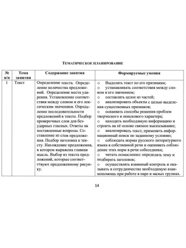 Занимательный русский язык 2 класс. Программа внеурочной деятельности