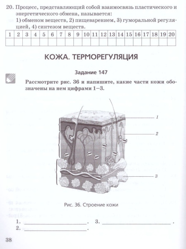 Биология 9 класс. Человек и его здоровье. Рабочая тетрадь в 2-х частях. Часть 2