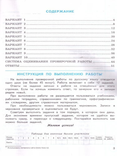 ВПР Русский язык 4 класс. Типовые задания. 10 вариантов. ФИОКО СТАТГРАД. ФГОС НОВЫЙ